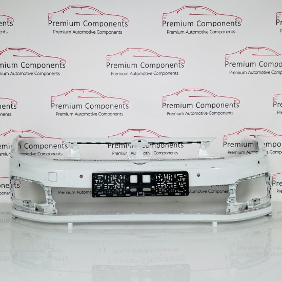 VW Polo Gti / R Line Front Bumper Genuine White Mk6 With Pdc 2017 - 2022 [ao22]