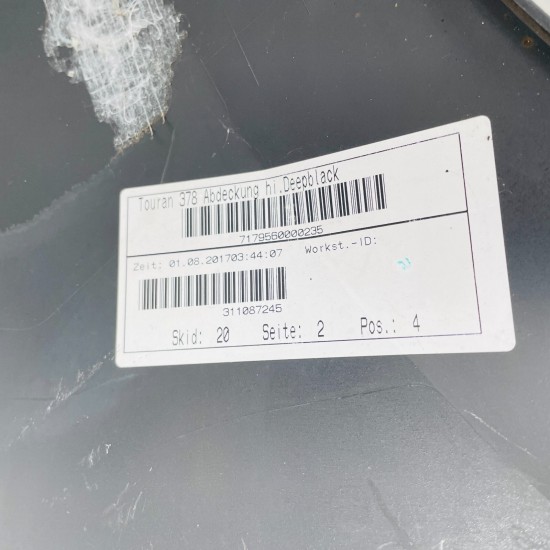 VW Touran Rear Bumper Skin Genuine Black 2015 – 2020 [ak26]