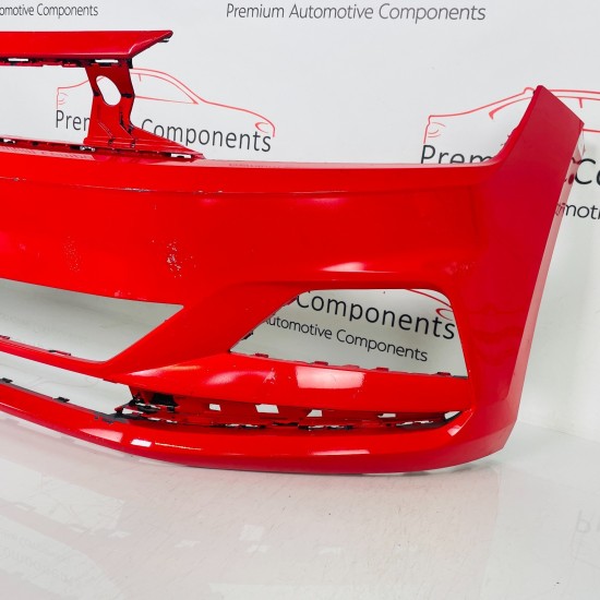 VW Polo Front Bumper Genuine Red Mk6 Se 2017 - 2022 [al54]