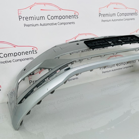 VW Polo Front Bumper Genuine Silver Mk6 Se With Pdc 2017 - 2022 [an140]