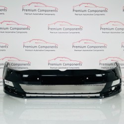 VW Golf Front Bumper Genuine Black Mk7 Se With Pdc 2013 – 2017 [an69]