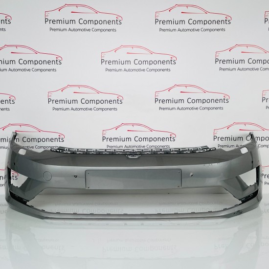 VW Golf Sportsvan Sv Front Bumper Genuine Grey 4 Pdc + Jets 2015 – 2018 [aj74]