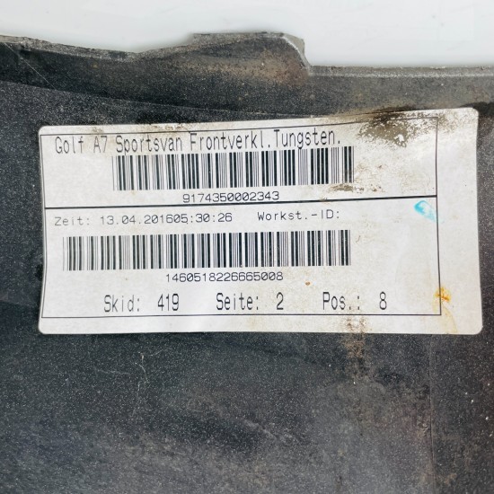 VW Golf Sportsvan Sv Front Bumper Genuine Grey 4 Pdc + Jets 2015 – 2018 [ap5]