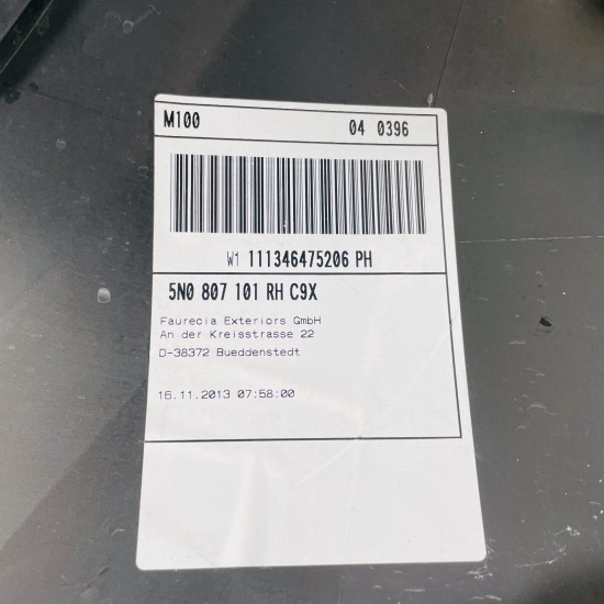 VW Tiguan Front Bumper Genuine Black With Lower Splitter Trim 2011 – 2015 [ap36]