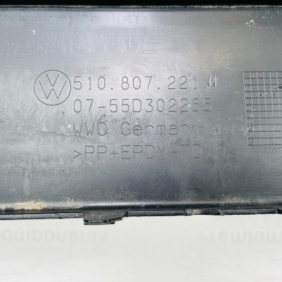 VW Golf Sportsvan Front Bumper Sv Plus Genuine Black With Pdc 2017 - 2021 [ap44]