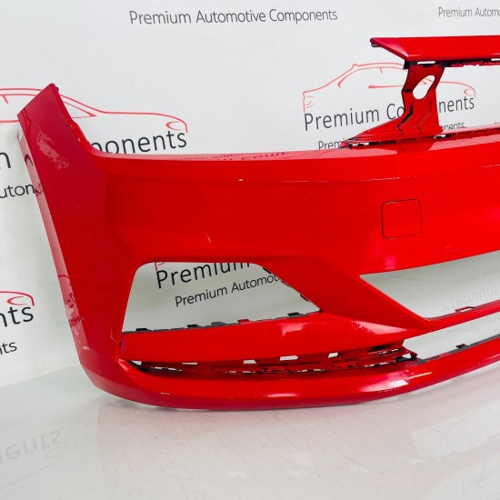 VW Polo Front Bumper Genuine Red Mk6 Se 2017 - 2022 [al54]