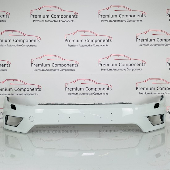 VW Tiguan Front Bumper With Pdc And Jets Genuine White 2016 – 2020 [ap107]