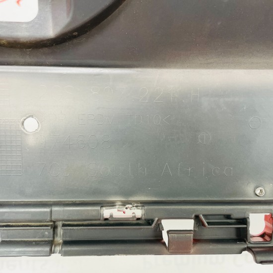 VW Polo Front Bumper Mk6 R-line Genuine Red 2gs807221h 2022 - 2024 [an135]