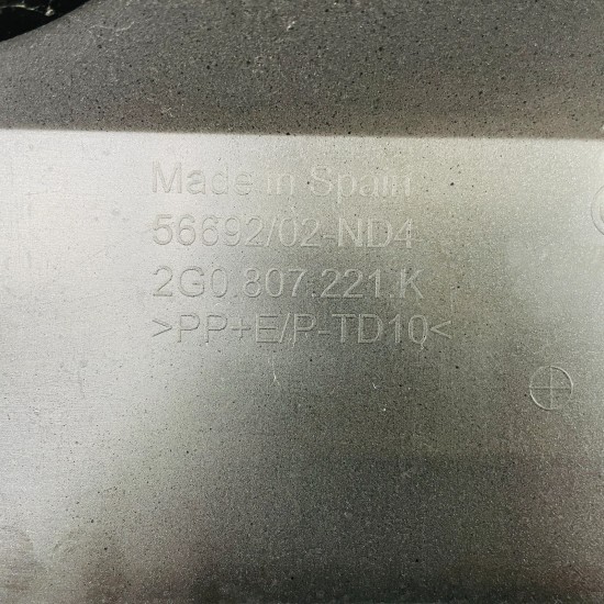 VW Polo Front Bumper Mk6 R-line Genuine Grey 2g0807221k / 2022 - 2024 [ar53]