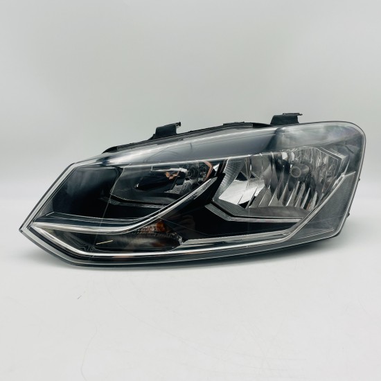 VW Polo Headlight Genuine Mk5 Left Passenger Nearside 2014 - 2018 [l348]