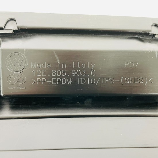 VW E-up Front Bumper Spoiler Genuine Black Wing Lip 2016 - 2022 [za139]