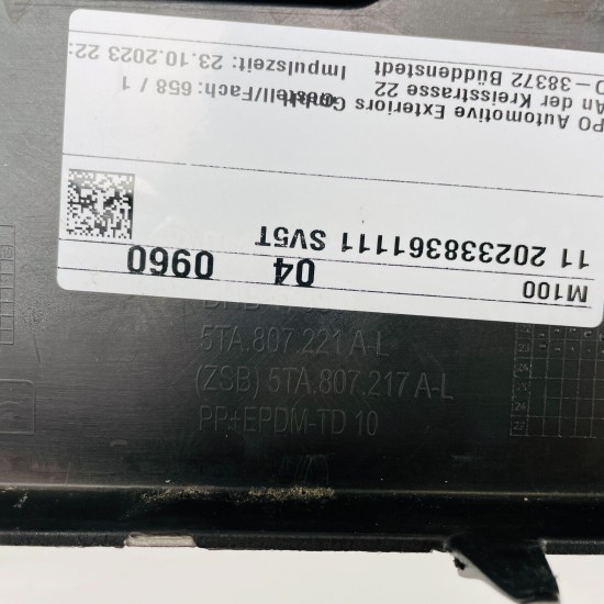 VW Touran Front Bumper Mk2 Highline In Black 2015 – 2020 [aj42]