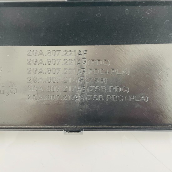 VW T Roc Front Bumper Skin Genuine Black With Tow Eye Cap 2017 – 2021 [aj151]