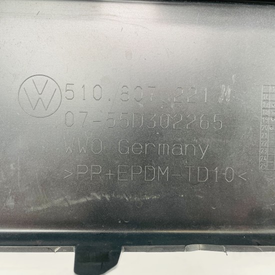 VW Golf Sv Sportsvan Plus Front Bumper Skin Genuine Grey 2017 - 2021 [ak100]