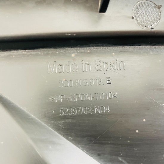 VW Polo Front Bumper Lower Splash Guard Trim Mk6 Se Genuine 2017 - 2022 [zb11]