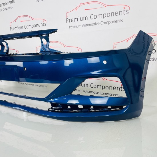 VW Polo Front Bumper Mk6 Se Genuine Blue 2gs807221 | 2017 - 2022 [as99]