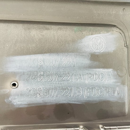 VW Polo Front Bumper Mk6 Se Genuine Grey 2gs807221 | 2017 - 2022 [as122]