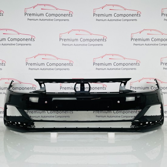 VW Polo Front Bumper Mk6 Se Genuine Black 2g0807221 | 2017 - 2022 [at13]