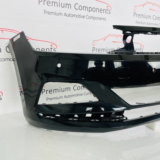 VW Polo Front Bumper Mk6 Se Genuine Black 2g0807221 | 2017 - 2022 [at13]