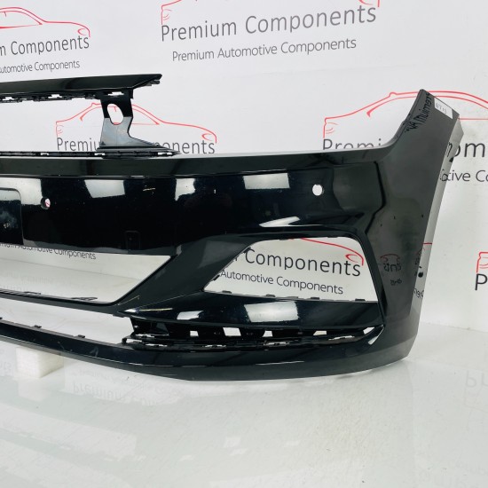 VW Polo Front Bumper Mk6 Se Genuine Black 2g0807221 | 2017 - 2022 [at13]