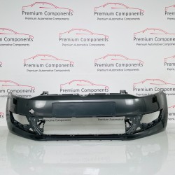 VW Polo Front Bumper Genuine Grey With Jets 6c0807221 | 2014 - 2018 [at14]