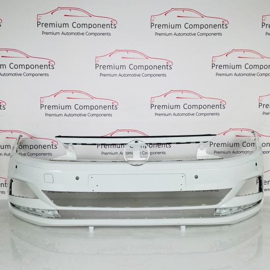 VW Polo Front Bumper Mk6 Se Genuine White 2g0807221 | 2017 - 2022 [at37]