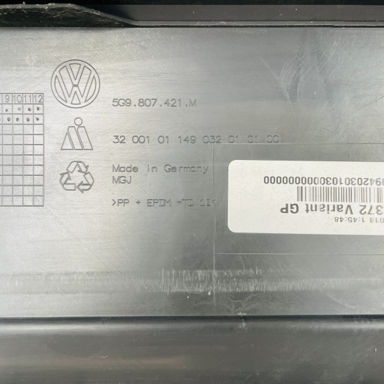 VW Golf Rear Bumper Mk7.5 Estate Genuine Grey Face Lift Se 2017 – 2020 [ak180]