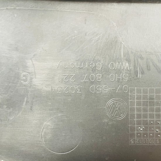 VW Golf R-line Front Bumper Skin Genuine Black Mk8 2020 - 2024 [i41]