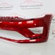 VW Golf Sportsvan Front Bumper Sv Genuine Red 510807221f | 2015 – 2018 [at48]