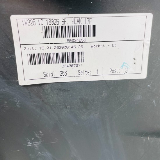 VW Tiguan Front Bumper Skin Genuine Grey 2016 – 2020 [al48]