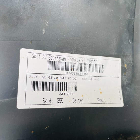 VW Golf Sportsvan Front Bumper Sv Genuine Blue 510807221f | 2015 – 2018 [au11]