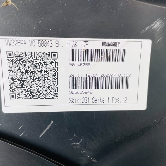 VW Tiguan Front Bumper Mk2 Face Lift Genuine Grey 5na807221c | 2021 – 2023