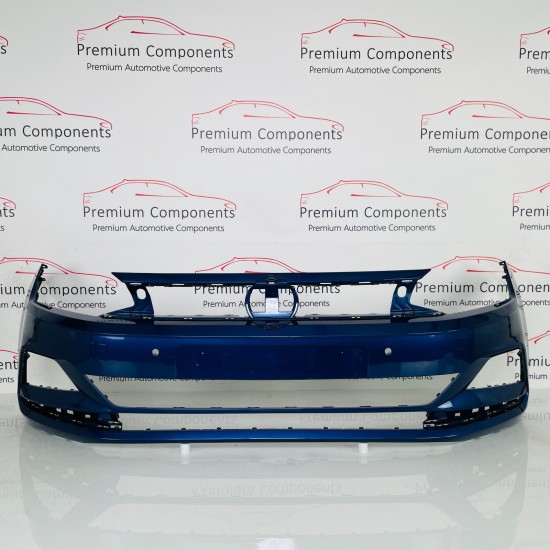 VW Polo Front Bumper Mk6 Se Genuine Blue 2gs807221 | 2017 - 2022 [as99]
