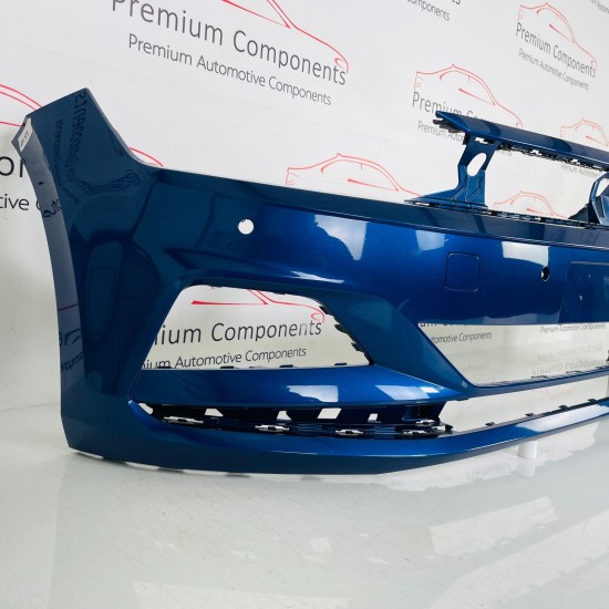 VW Polo Front Bumper Mk6 Se Genuine Blue 2gs807221 | 2017 - 2022 [as99]