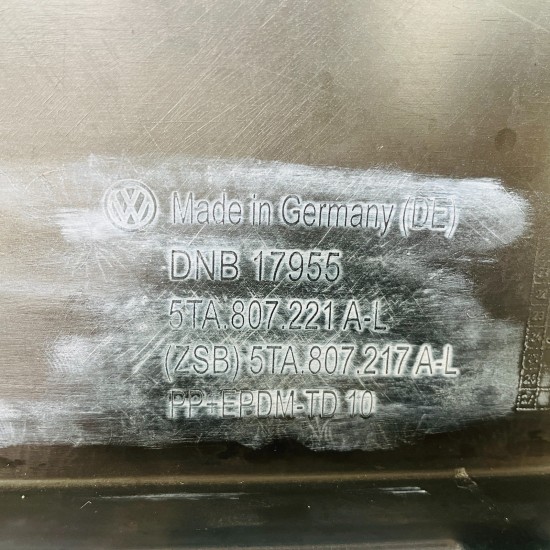 VW Touran Front Bumper Mk2 Highline Genuine Grey 5ta807221al | 2015 – 2020