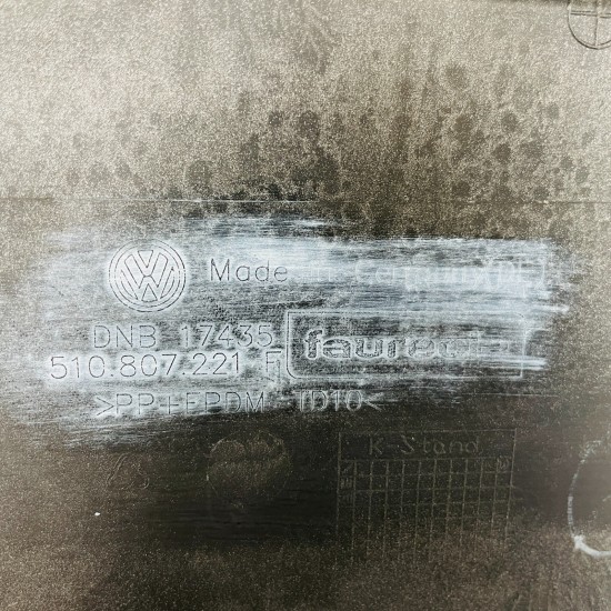 VW Golf Sportsvan Plus Front Bumper Sv Genuine Silver 510807221f | 2015 - 2018