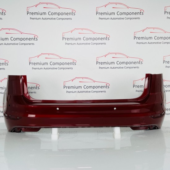 VW Golf Sv Sportsvan Rear Bumper Genuine Red -no Reapairs - 2017 - 2021 [ak40]