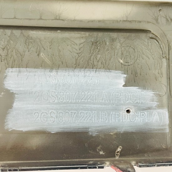 VW Polo Front Bumper Genuine Red Mk6 Se 2017 - 2022 [al54]