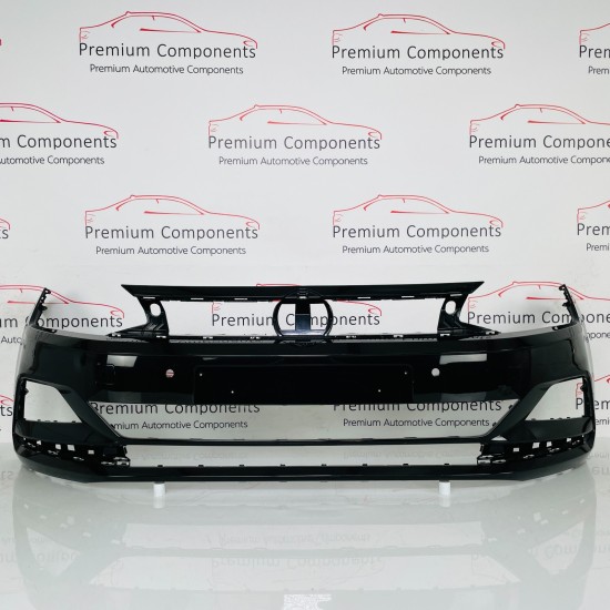 VW Polo Front Bumper Mk6 Se With Pdc Genuine Black 2gs807221 | 2017-2022 [Ba2]