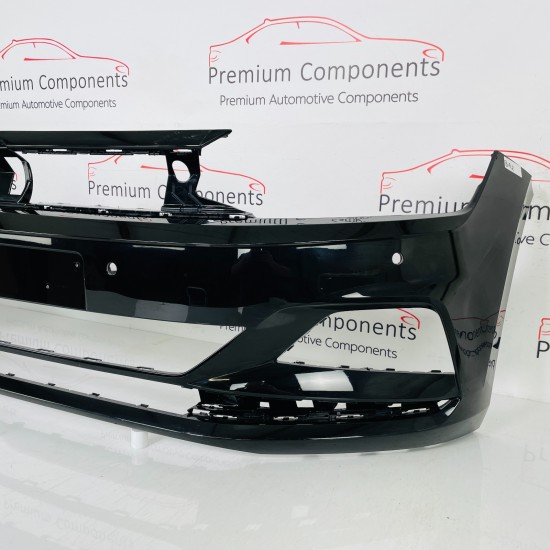 VW Polo Front Bumper Mk6 Se With Pdc Genuine Black 2gs807221 | 2017-2022 [Ba2]