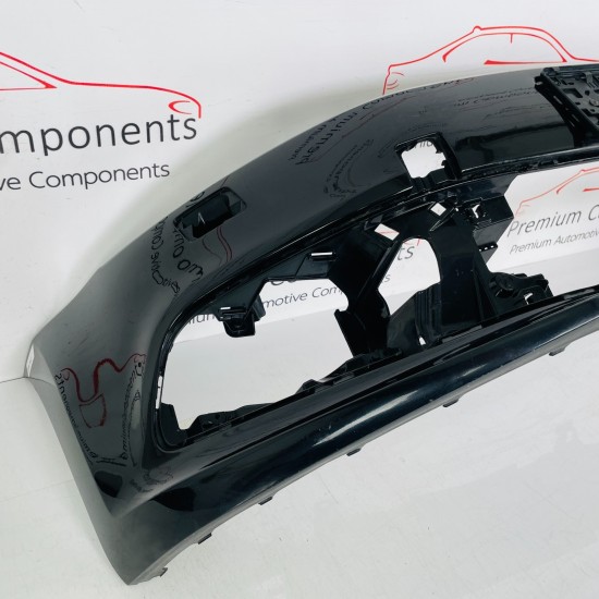 VW Polo Front Bumper Pdc & Jets Genuine Black 6c0807221 | 2014 - 2017 [Ba35]