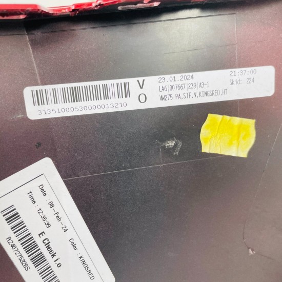 VW T Roc Front Bumper Facelift Genuine Red 2ga807221q | 2021-2025 [Ba77]