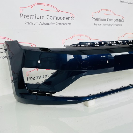 VW Golf Sportsvan Front Bumper Sv Genuine Blue 510807221f | 2015–2018 [Ba91]
