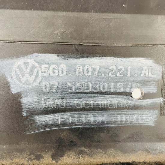 VW Golf R Line Front Bumper Mk7 Genuine Black 5g0807221al | 2013–2016 [as89]