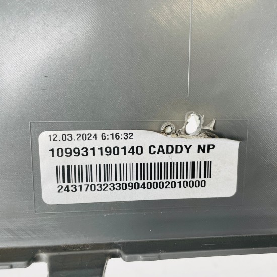 VW Caddy Front Bumper Mk5 2k7 Genuine Grey 2k7807221a | 2020-2025 [Ba125]