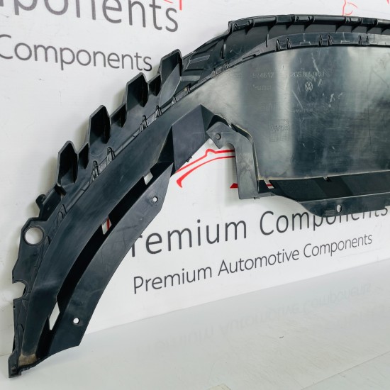 VW Polo Front Bumper Undertray Mk6 Genuine Black 2gs805903f | 2018-2025 [zb53]