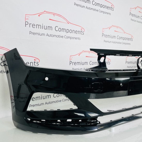 VW Polo Front Bumper Mk6 Se Genuine Black 2g0807221 | 2017-2022 [aw136]