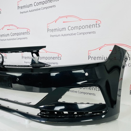 VW Polo Front Bumper Mk6 Se Genuine Black 2g0807221 | 2017-2022 [aw136]