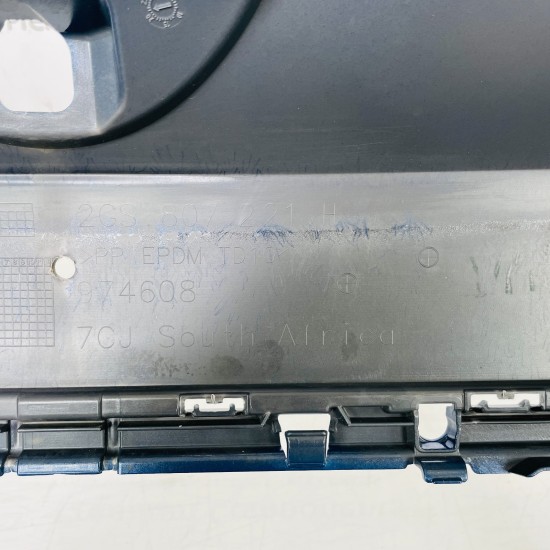 VW Polo Front Bumper Mk6 R-line Genuine Blue 2gs807221h | 2017-2022 [Bd23]