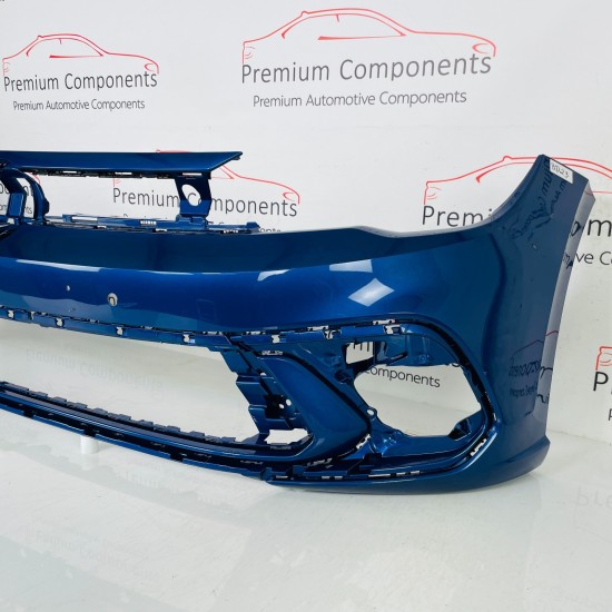 VW Polo Front Bumper Mk6 R-line Genuine Blue 2gs807221h | 2017-2022 [Bd23]